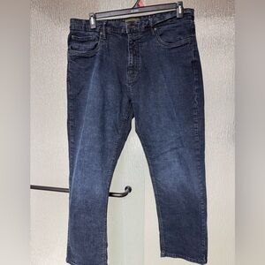 Men's Dark Blue Straight-Leg Jeans
